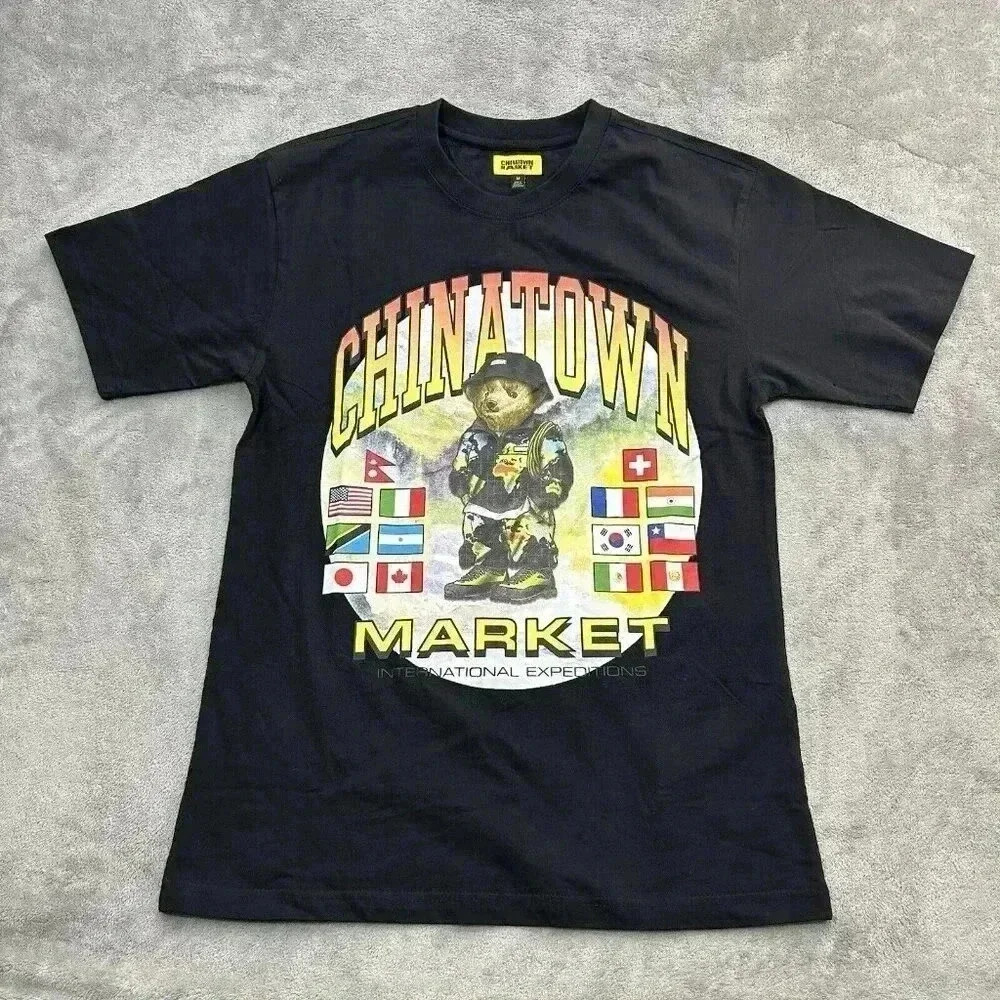 Chinatown Market Shirt Mens Medium International Expedition Bear Flag Streetwear